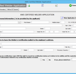 AWS Certified Welders Forms